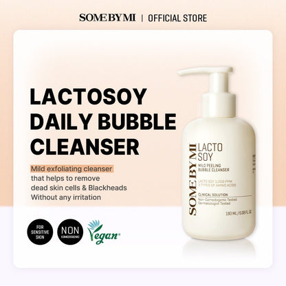 SOME BY MI Lactosoy Mild Bubble Peeling Cleanser 180ml | Lakinza K - beauty Canada