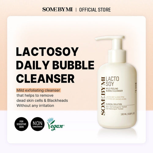 SOME BY MI Lactosoy Mild Bubble Peeling Cleanser 180ml | Lakinza K - beauty Canada