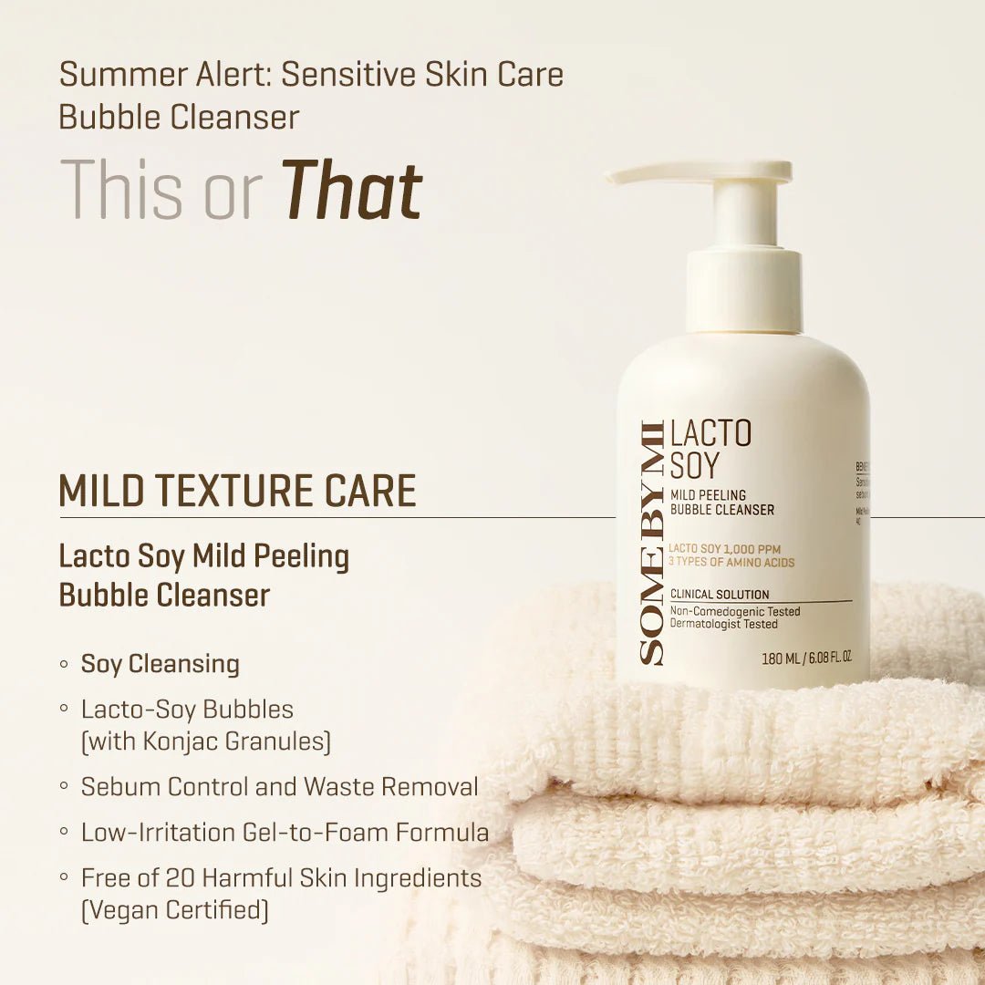 SOME BY MI Lactosoy Mild Bubble Peeling Cleanser 180ml | Lakinza K - beauty Canada