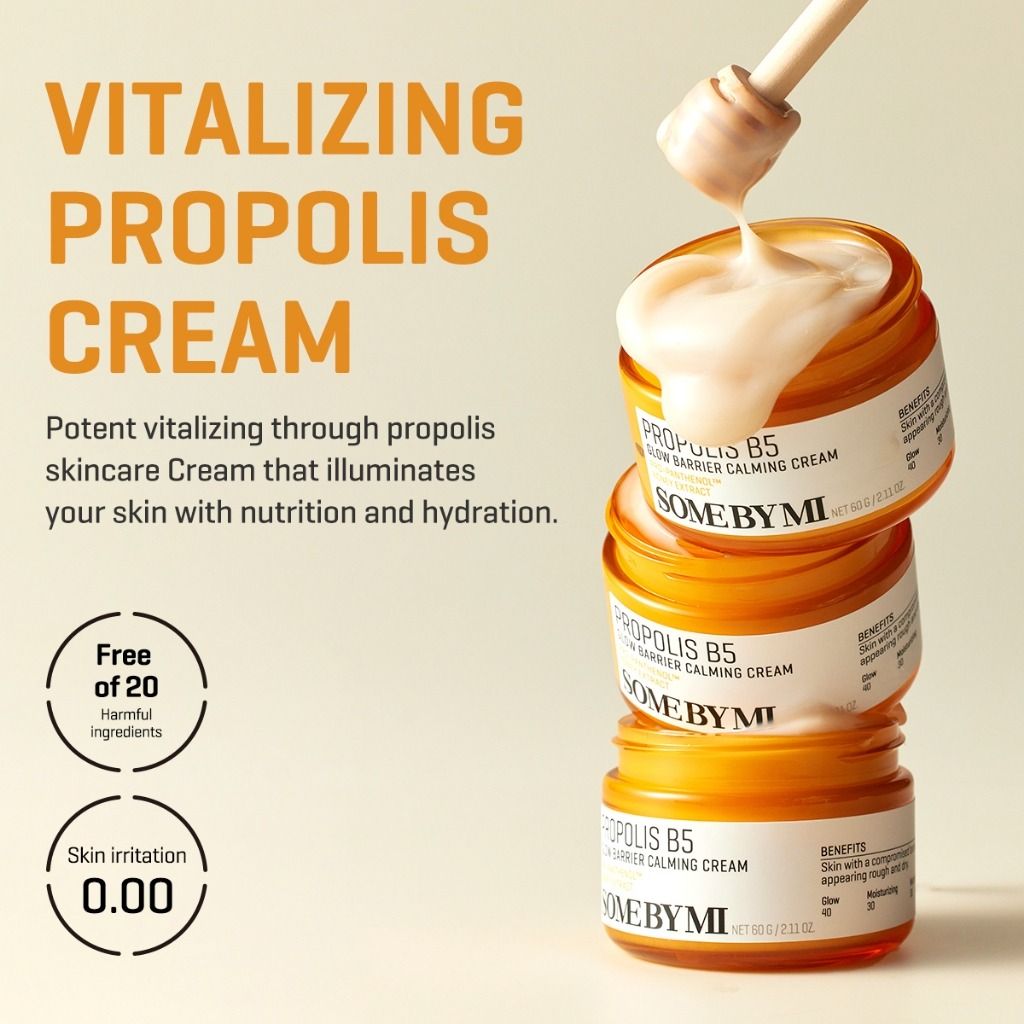 SOME BY MI Propolis B5 Glow Barrier Calming Cream 60g | Lakinza K - beauty Canada