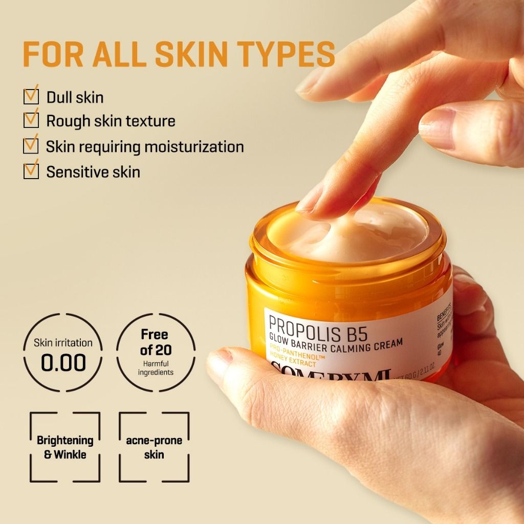 SOME BY MI Propolis B5 Glow Barrier Calming Cream 60g | Lakinza K - beauty Canada