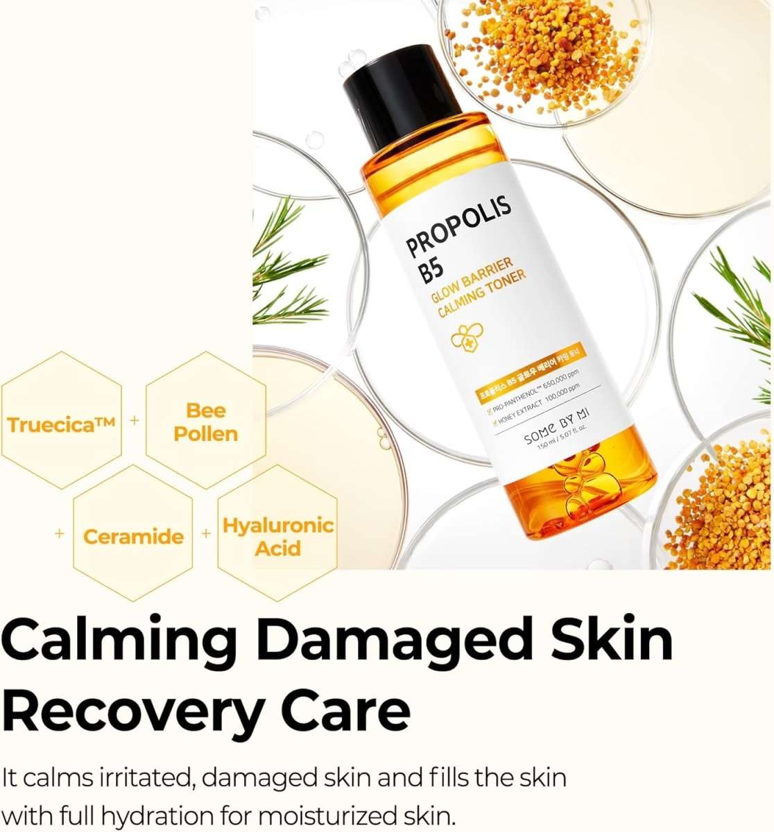 SOME BY MI Propolis B5 Glow Barrier Calming Toner 150ml Lakinza K-beauty