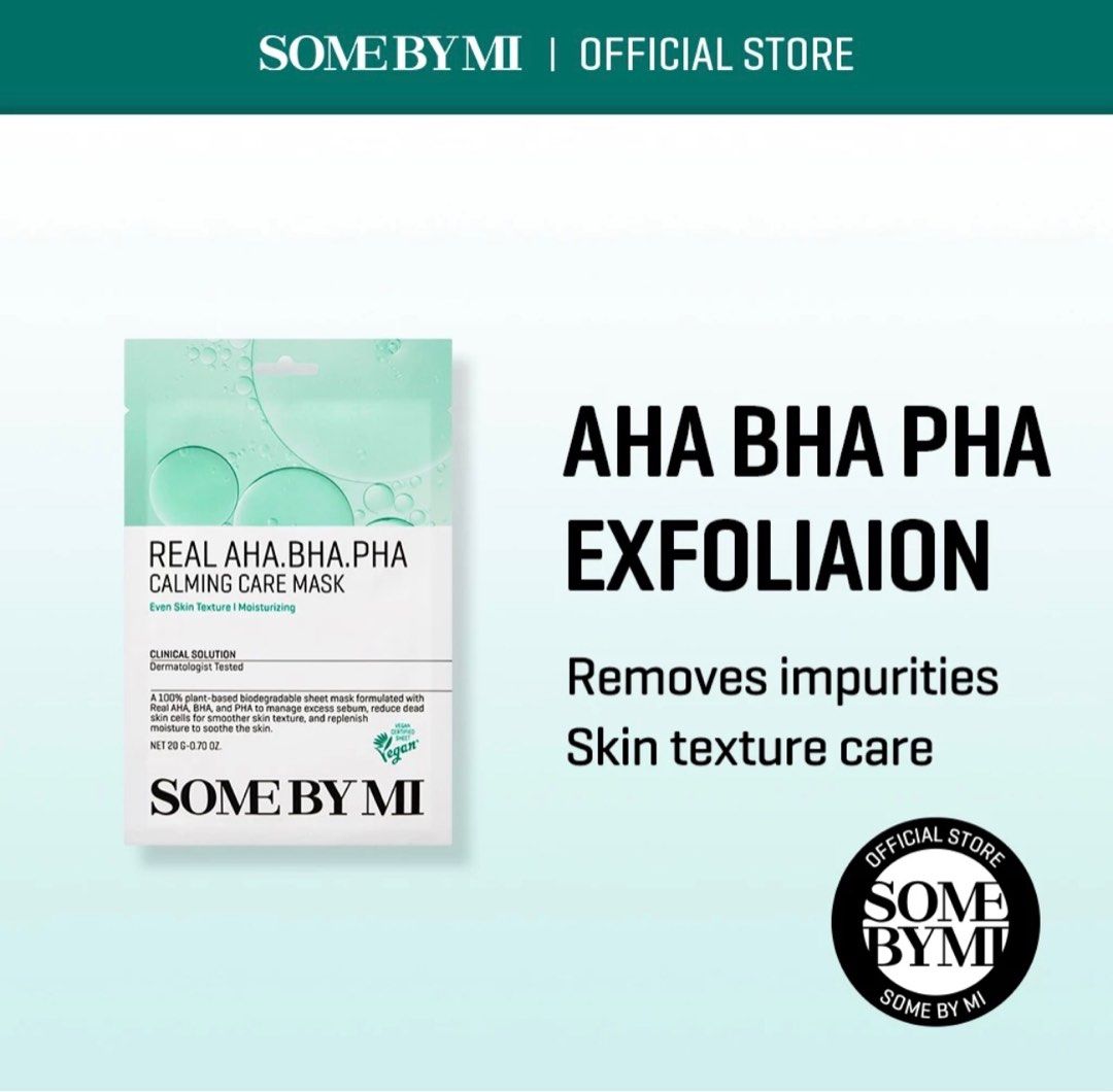 SOME BY MI Real AHA/BHA/PHA Calming Care Mask 20g Lakinza K-beauty