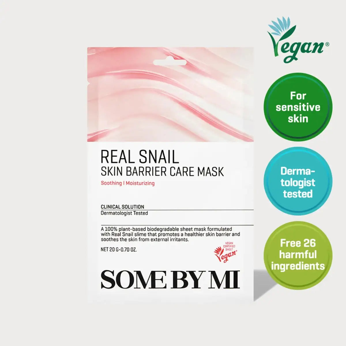SOME BY MI Real Snail Skin Barrier Care Mask 20g Lakinza K-beauty