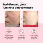 SOME BY MI Red Diamond Brightening Glow Luminous Ampoule Mask 1 PC Lakinza K-beauty