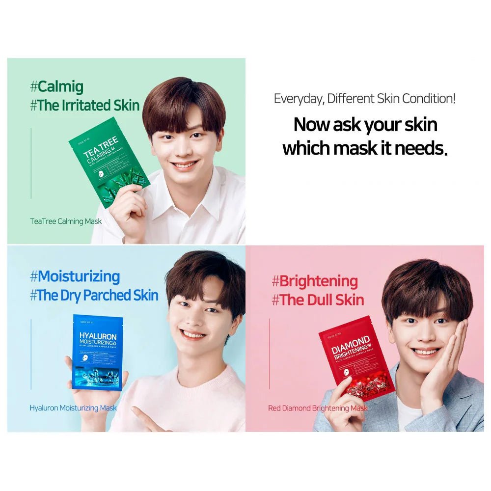SOME BY MI Red Diamond Brightening Glow Luminous Ampoule Mask 1 PC | Lakinza K - beauty Canada