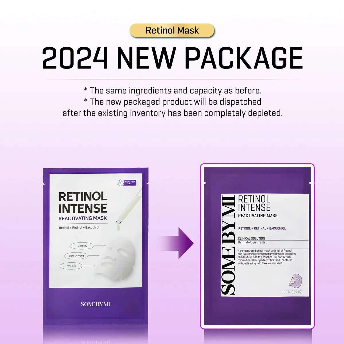 SOME BY MI Retinol Intense Reactivating Mask 22g Lakinza K-beauty
