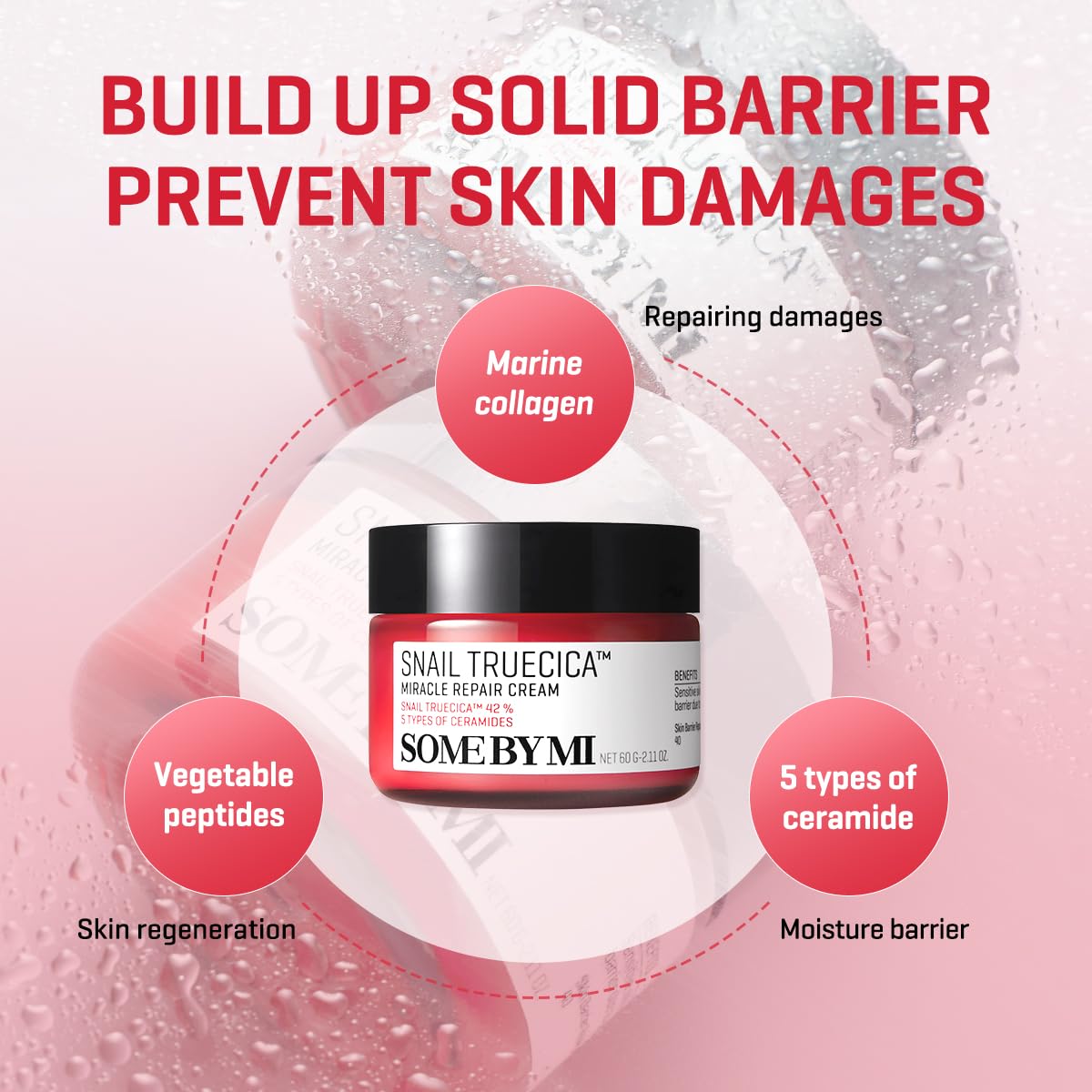 SOME BY MI Snail Truecica Miracle Cream 60g | Lakinza K - beauty Canada