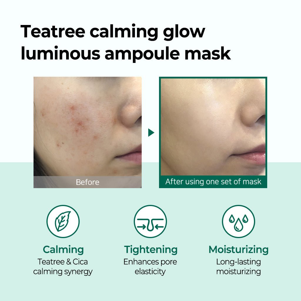 SOME BY MI Tea Tree Calming Glow Luminous Ampoule Mask 1 PC | Lakinza K - beauty Canada