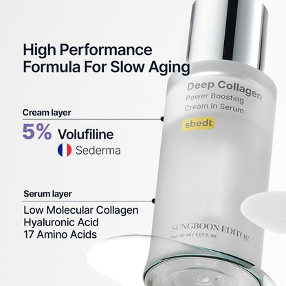 Sungboon Editor Deep Collagen Power Boosting Cream in Serum 30ml | Lakinza K - beauty Canada