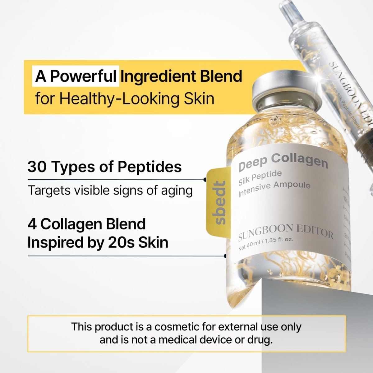 Sungboon Editor Deep Collagen Silk Peptide Intensive Ampoule 40ml | Lakinza K - beauty Canada