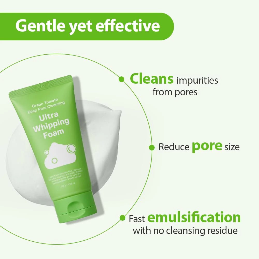 Sungboon Editor Green Tomato Deep Pore Cleansing Ultra Whipping Foam 120g Lakinza K-beauty