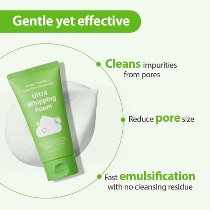 Sungboon Editor Green Tomato Deep Pore Cleansing Ultra Whipping Foam 120g | Lakinza K - beauty Canada