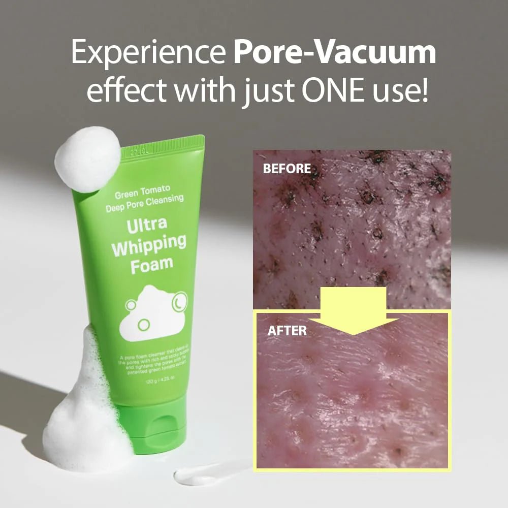 Sungboon Editor Green Tomato Deep Pore Cleansing Ultra Whipping Foam 120g | Lakinza K - beauty Canada