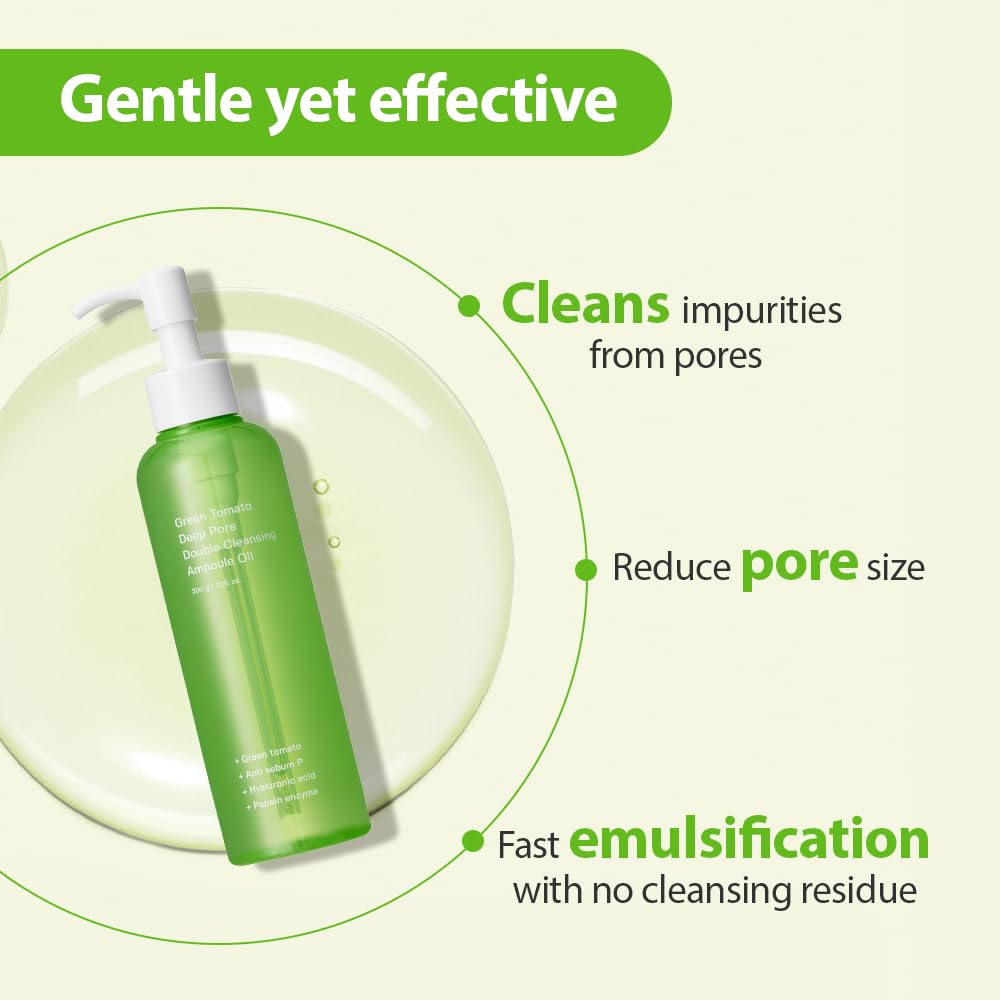 Sungboon Editor Green Tomato Double Cleansing Ampoule Oil 200ml Lakinza K-beauty