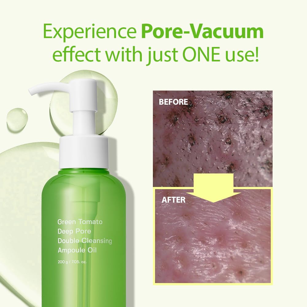 Sungboon Editor Green Tomato Double Cleansing Ampoule Oil 200ml | Lakinza K - beauty Canada