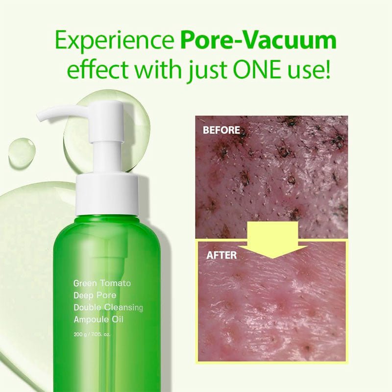 Sungboon Editor Green Tomato Double Cleansing Ampoule Oil 200ml | Lakinza K - beauty Canada