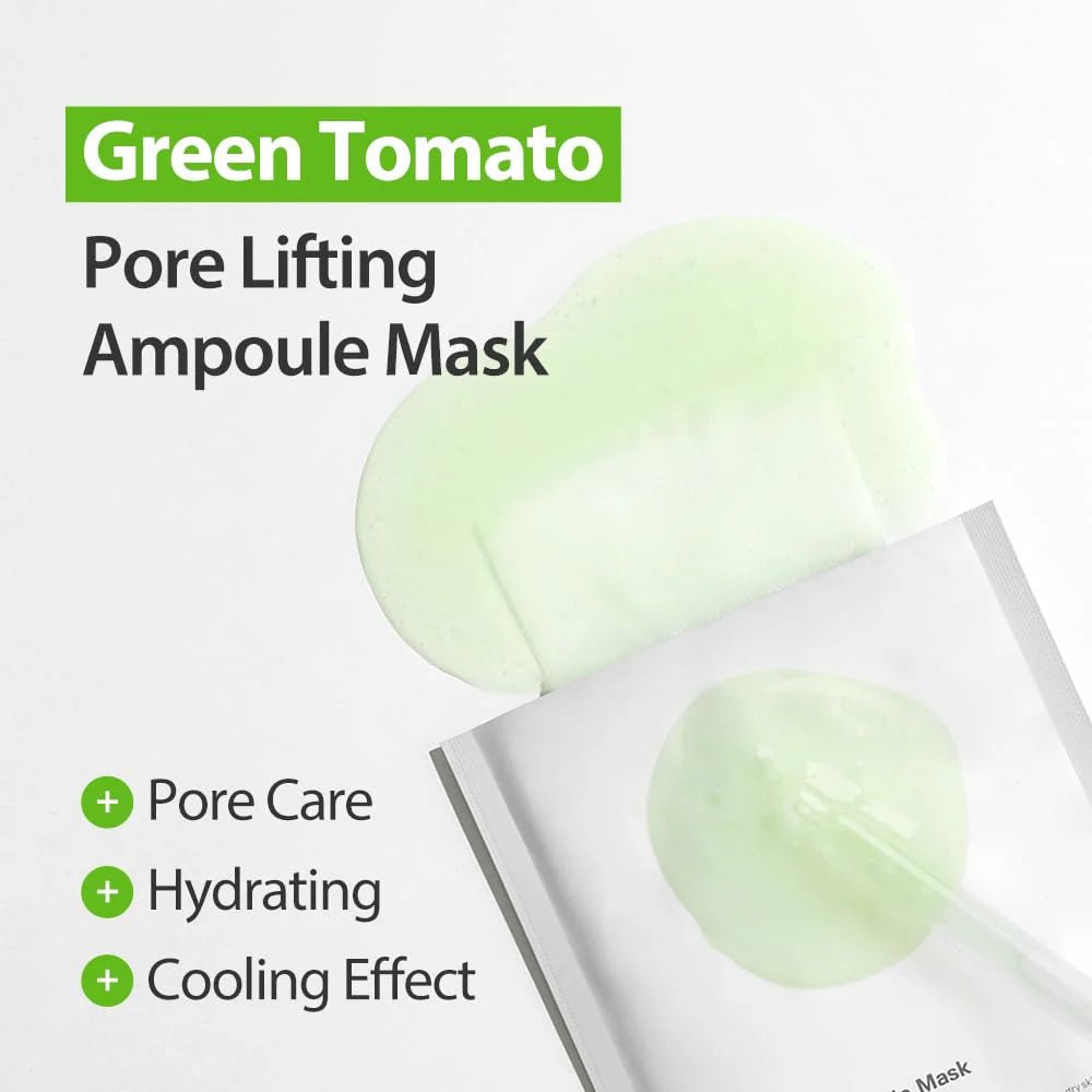 Sungboon Editor Green Tomato Pore Lifting Ampoule Mask 23g Lakinza K-beauty
