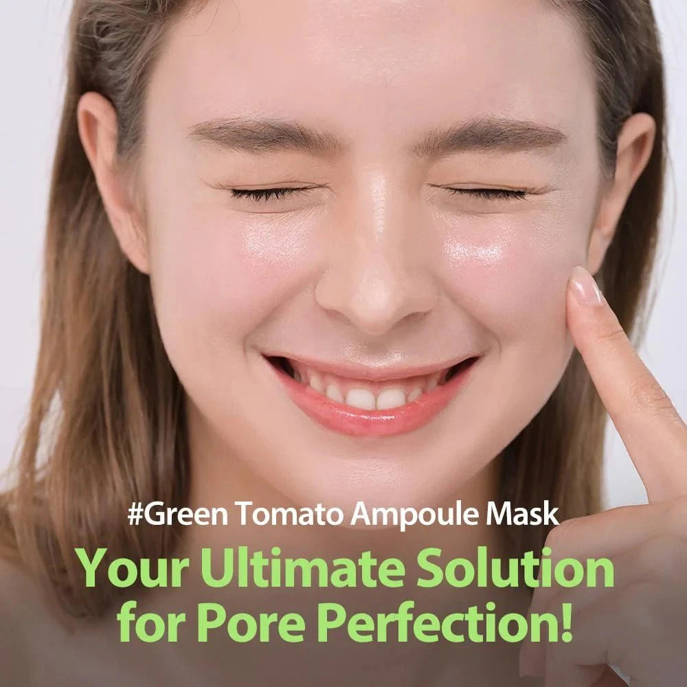 Sungboon Editor Green Tomato Pore Lifting Ampoule Mask 23g Lakinza K-beauty