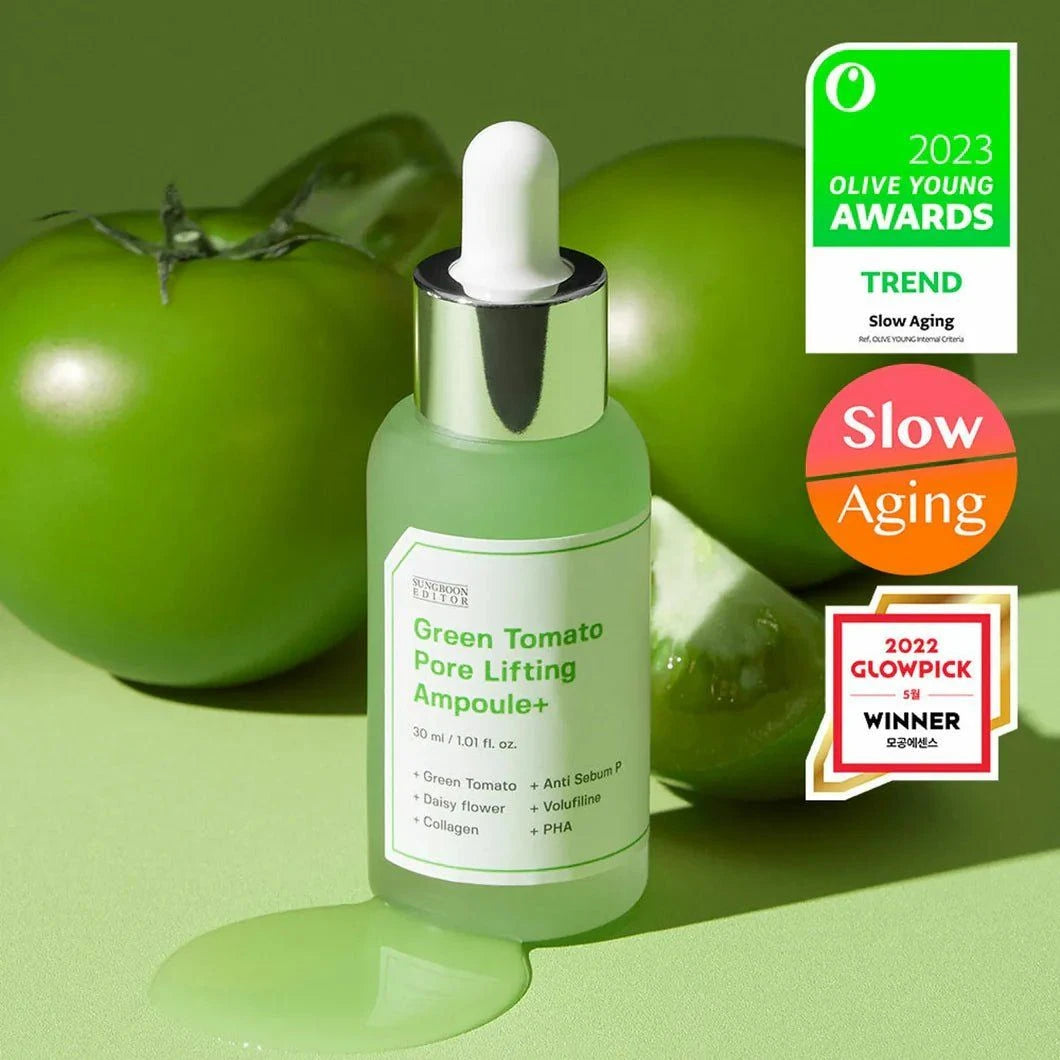 Sungboon Editor Green Tomato Pore Zero Ampoule+ 40ml Lakinza K-beauty