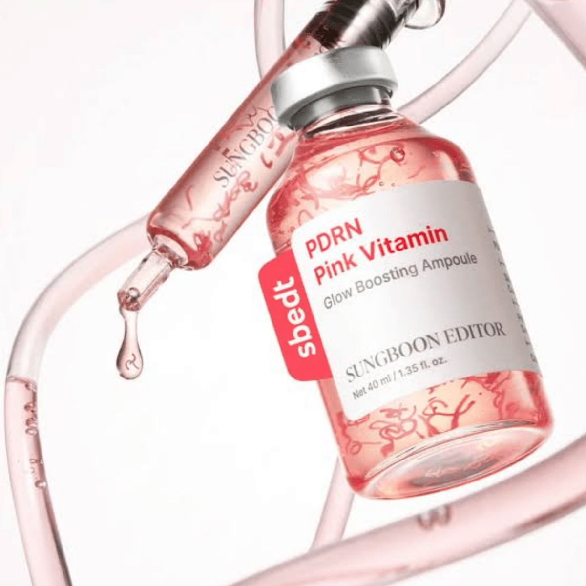 Sungboon Editor PDRN Pink Vitamin Glow Boosting Ampoule 40ml Lakinza K-beauty