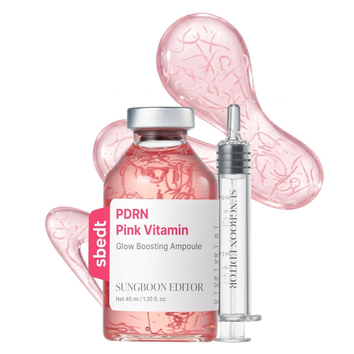 Sungboon Editor PDRN Pink Vitamin Glow Boosting Ampoule 40ml Lakinza K-beauty