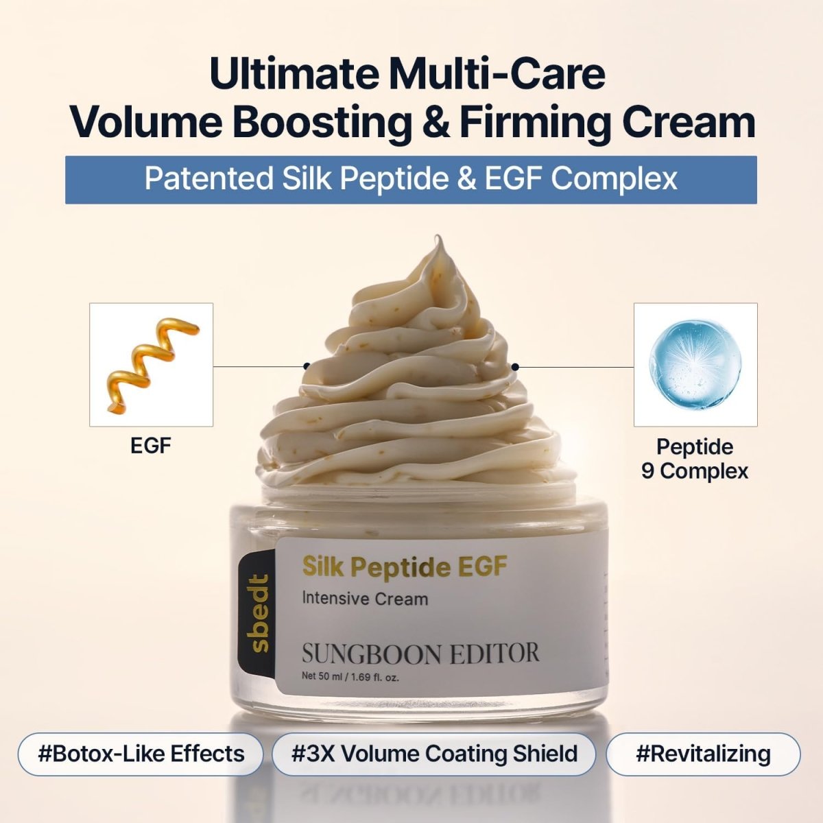 Sungboon Editor Silk Peptide EGF Intensive Cream 50ml Lakinza K-beauty