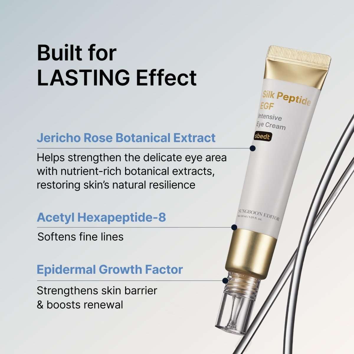 Sungboon Editor Silk Peptide EGF Intensive Eye Cream 30ml Lakinza K-beauty