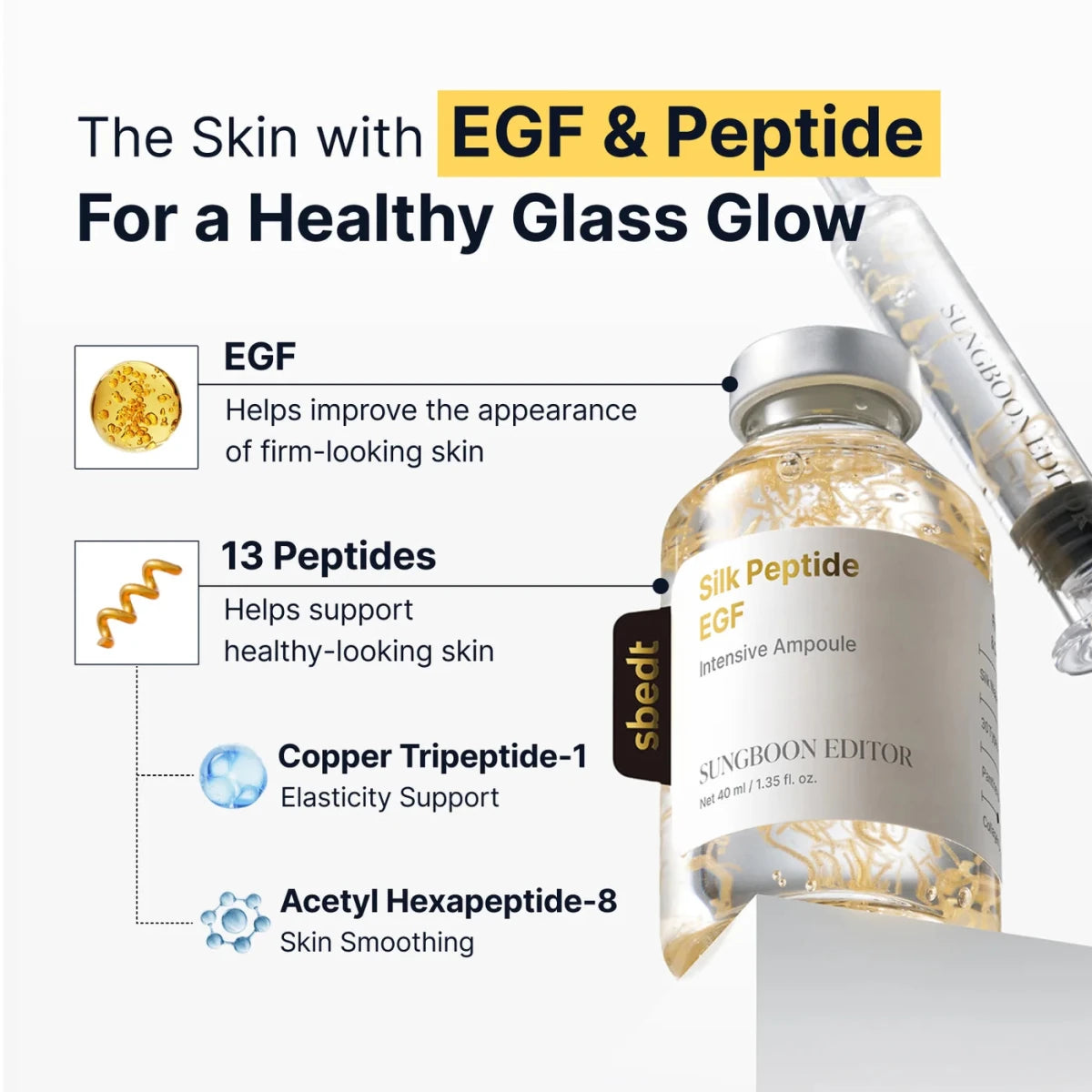 Sungboon Editor Silk Peptide EGF Intensive Skincare Set Lakinza K-beauty