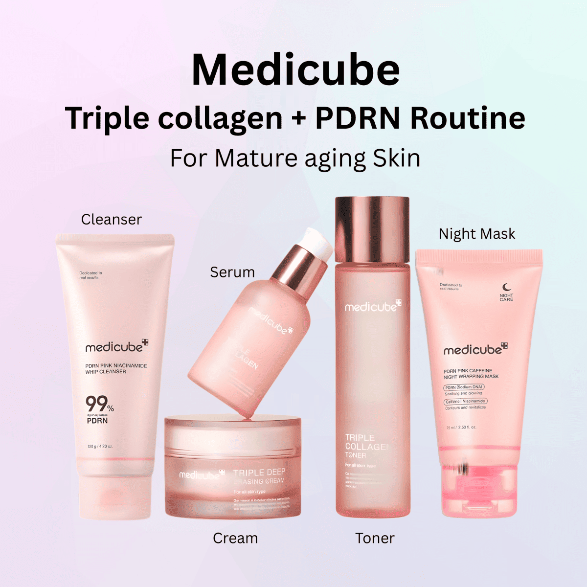 The Ultimate Anti-aging Collagen + PDRN Skincare Routine For Mature Skin Lakinza K-beauty