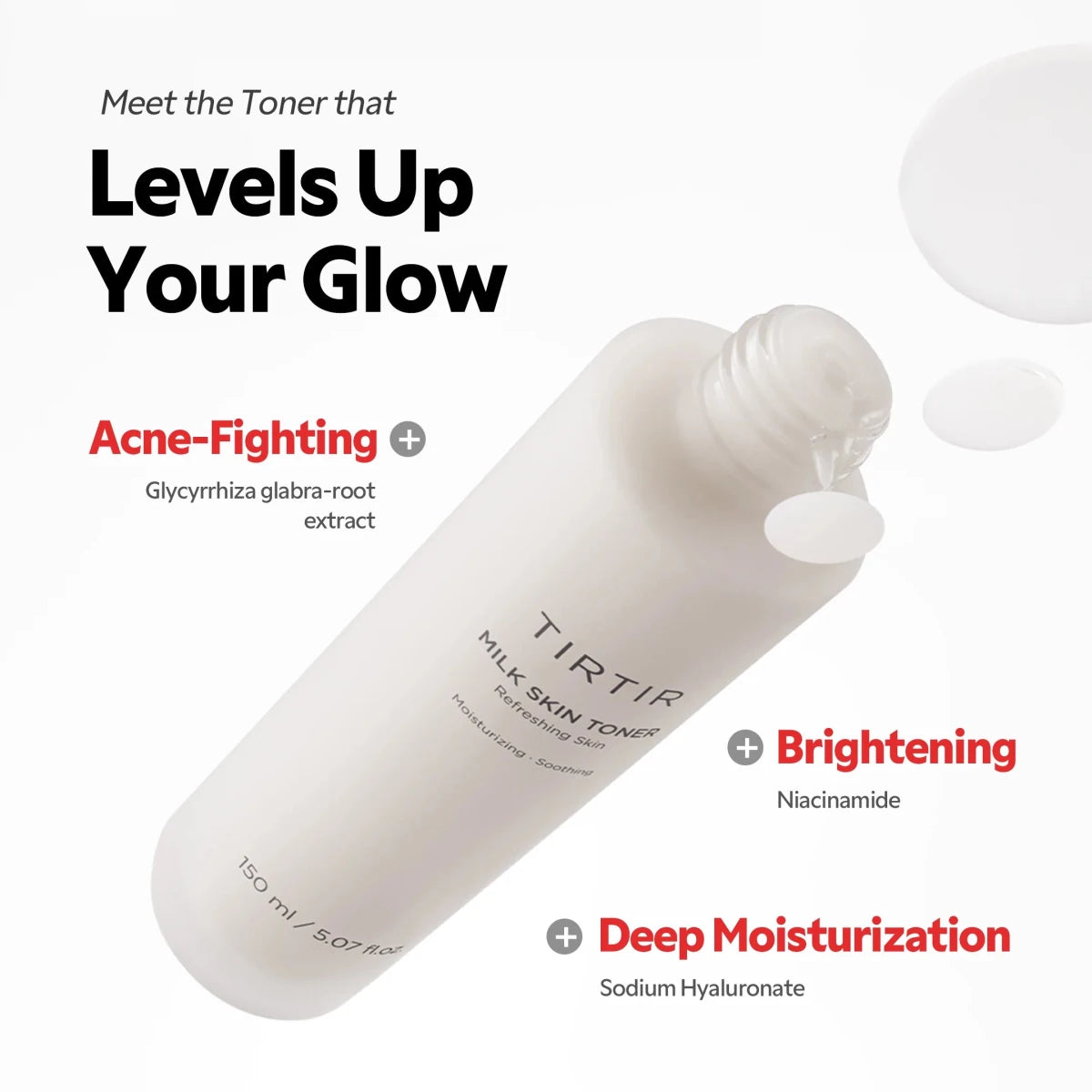 TIRTIR Milk Skin Toner 150ml Lakinza K-beauty
