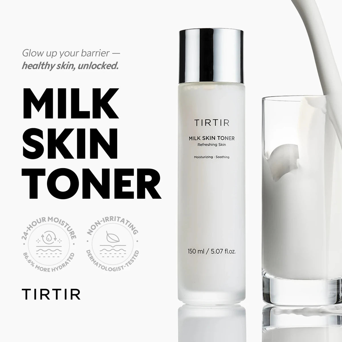 TIRTIR Milk Skin Toner 150ml Lakinza K-beauty
