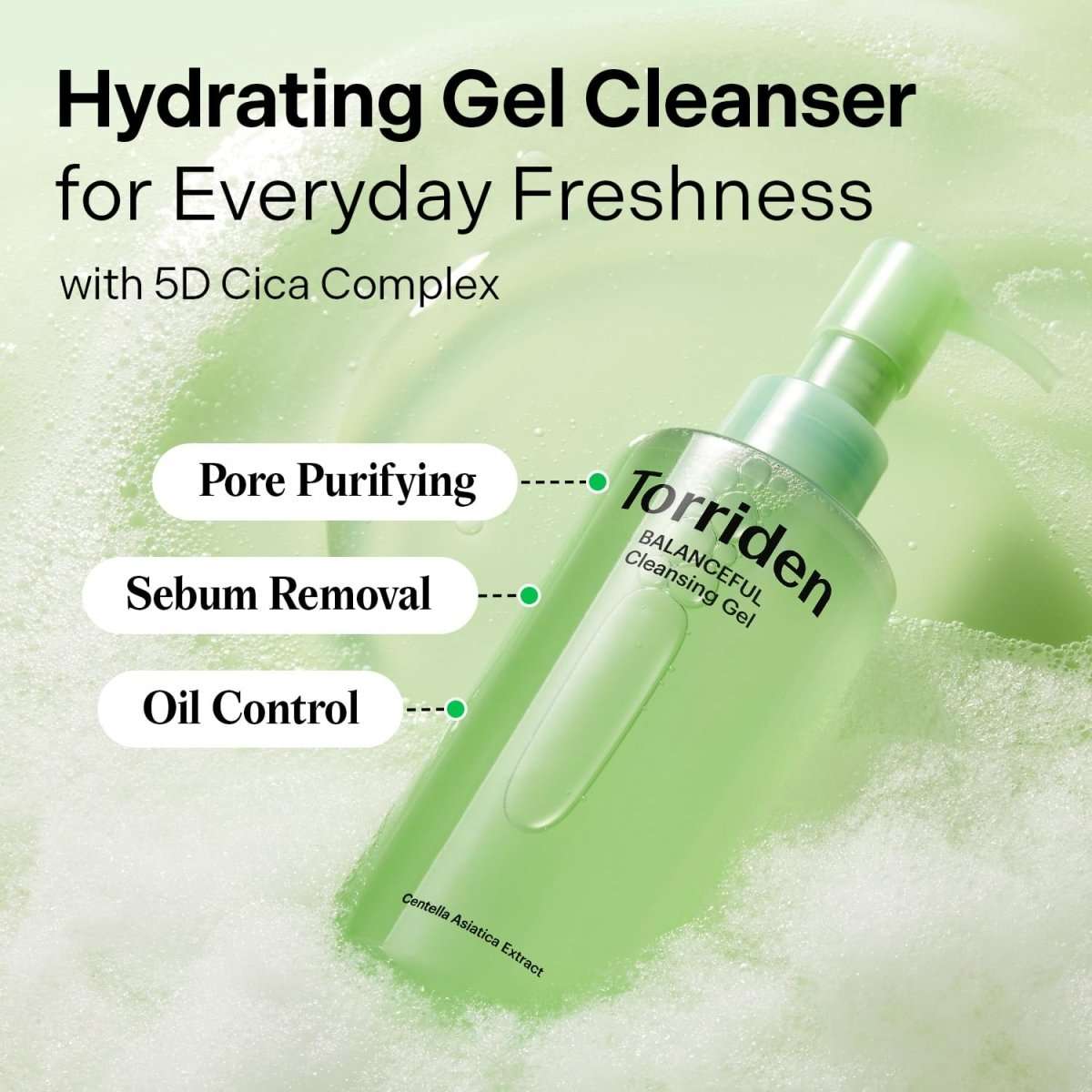Torriden Balanceful Cica Cleansing Gel 200ml Lakinza K-beauty