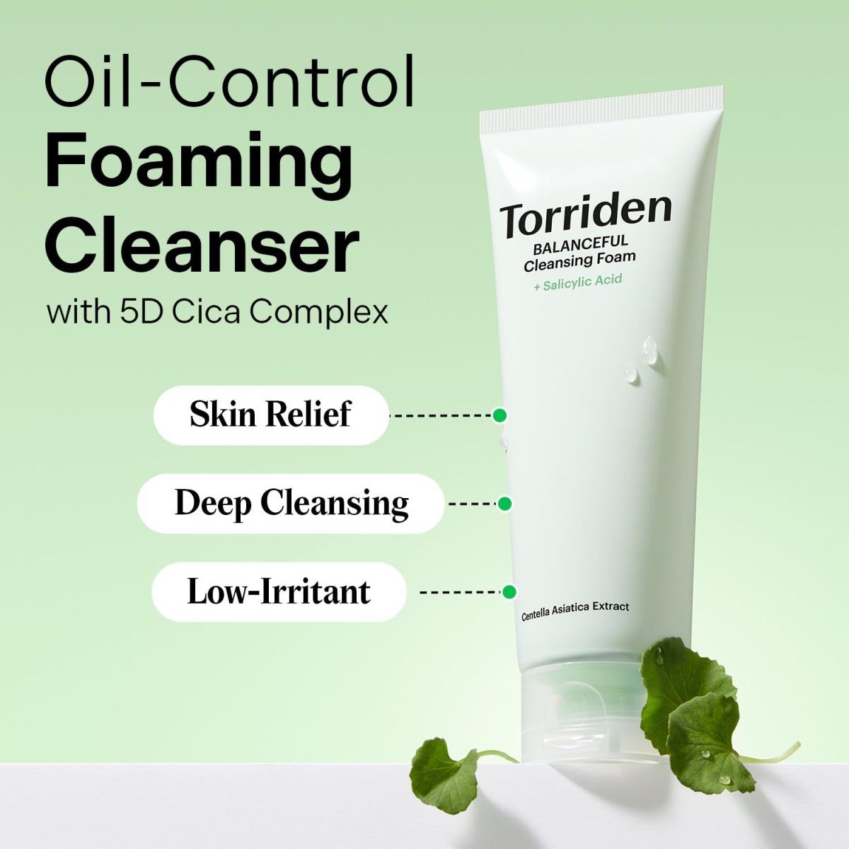 Torriden Balanceful Cica Pore Cleansing Foam 150ml Lakinza K-beauty