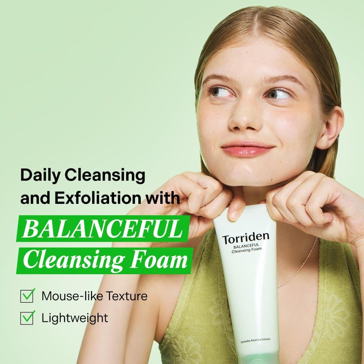 Torriden Balanceful Cica Pore Cleansing Foam 150ml Lakinza K-beauty