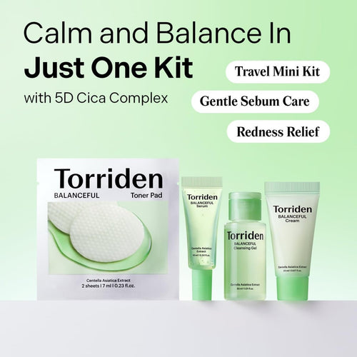 Torriden Balanceful Trial Kit For Sensitive Skin | Lakinza K - beauty Canada