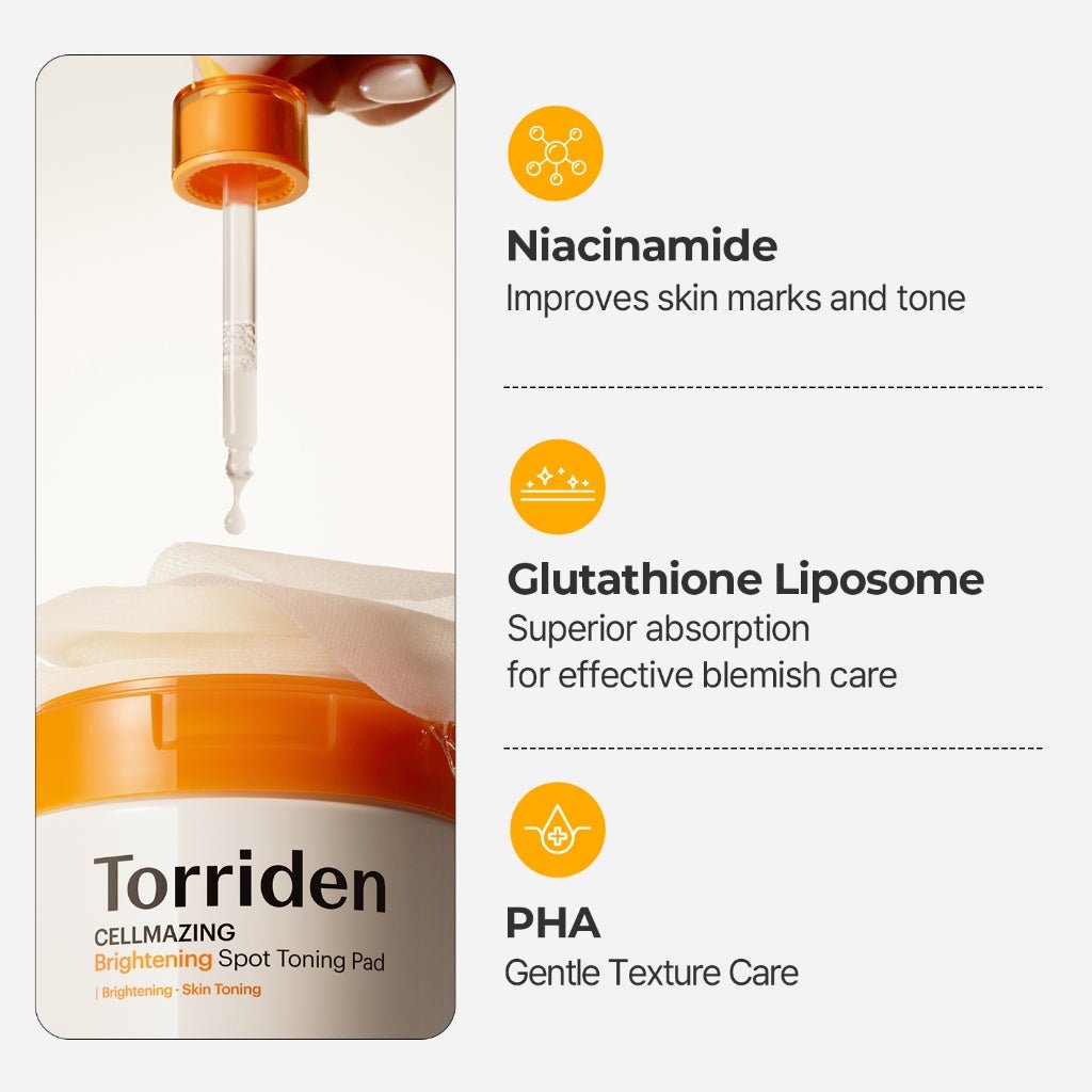 Torriden Cellmazing Brightening Spot Toning Pad 175ml / 70pads | Lakinza K - beauty Canada