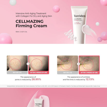 Torriden Cellmazing Firming Cream 60ml | Lakinza K - beauty Canada