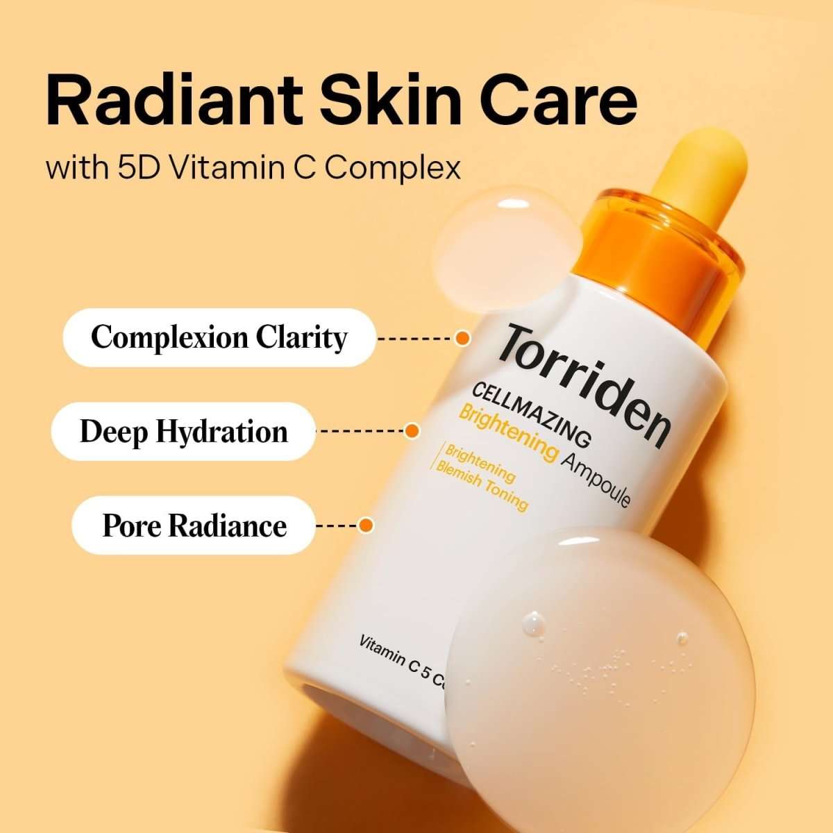 Torriden Cellmazing Vita C Brightening Ampoule 30ml Lakinza K-beauty