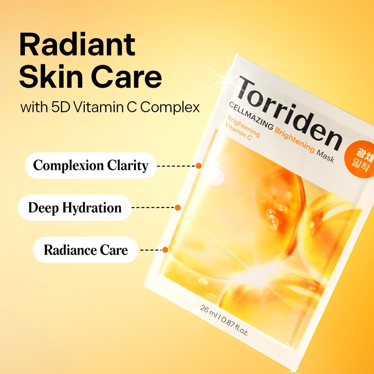 Torriden Cellmazing Vita C Brightening Mask | Lakinza K - beauty Canada