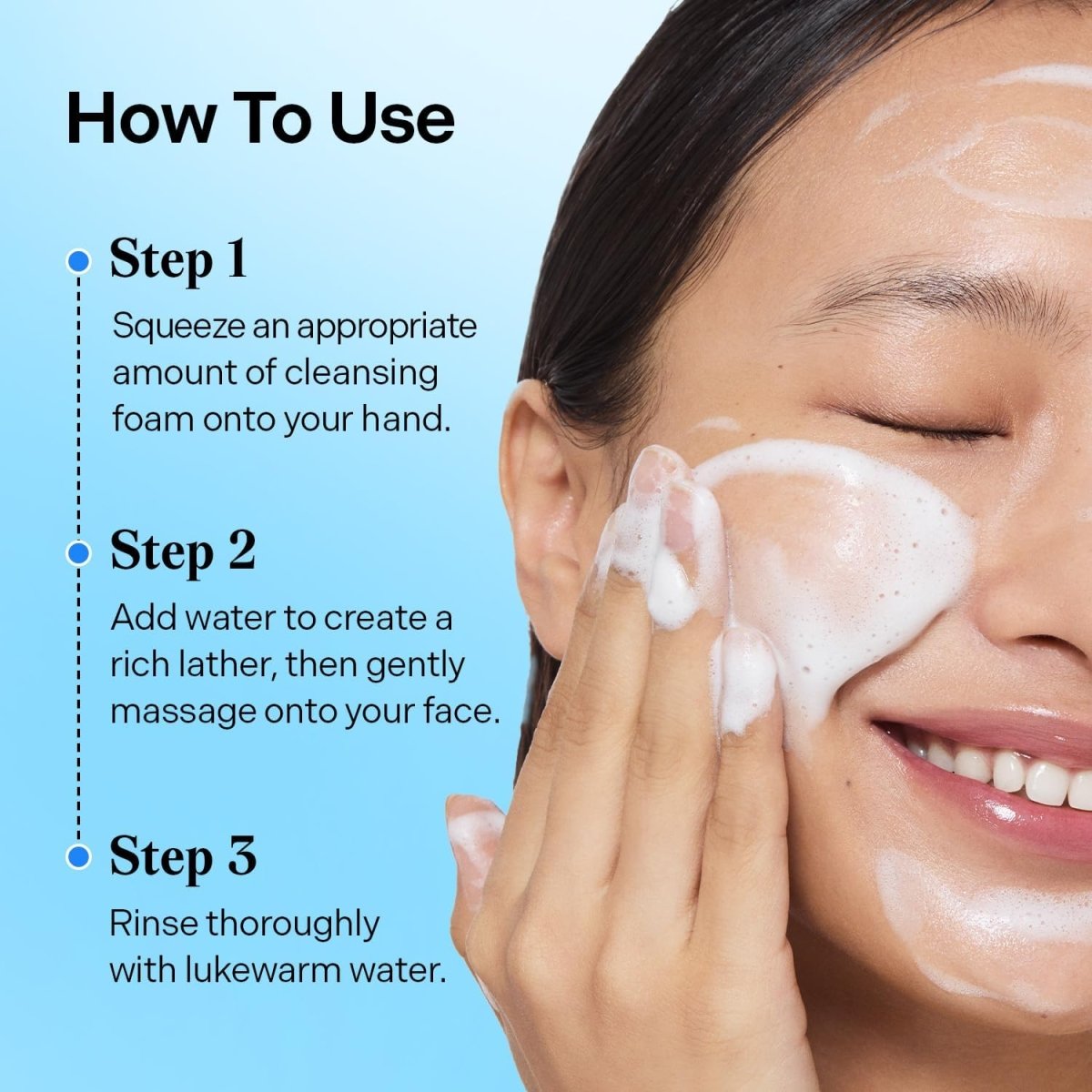 Torriden Dive - In Low Molecular Hyaluronic Acid Cleansing Foam 150ml | Lakinza K - beauty Canada