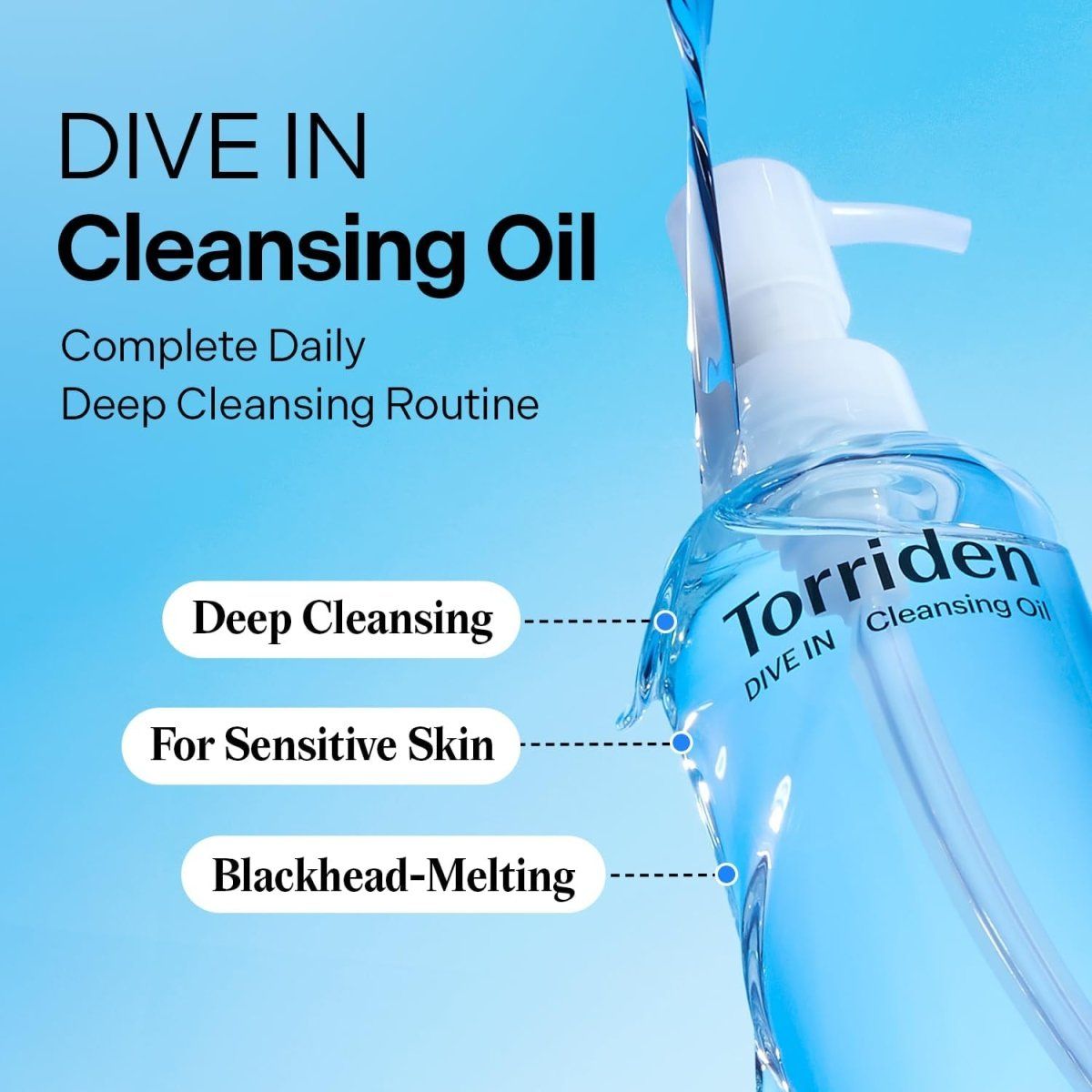 Torriden Dive-In Low Molecular Hyaluronic Acid Cleansing Oil 200ml Lakinza K-beauty