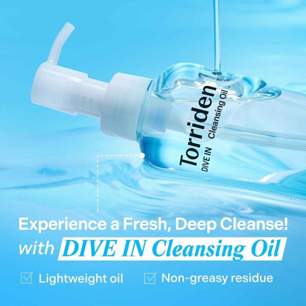 Torriden Dive-In Low Molecular Hyaluronic Acid Cleansing Oil 200ml Lakinza K-beauty