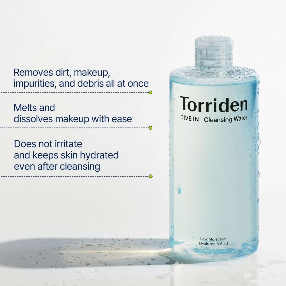 Torriden Dive-In Low Molecular Hyaluronic Acid Cleansing Water 400ml Lakinza K-beauty