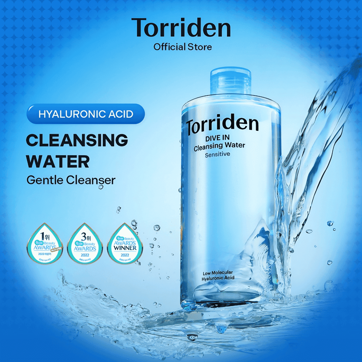 Torriden Dive-In Low Molecular Hyaluronic Acid Cleansing Water 400ml Lakinza K-beauty