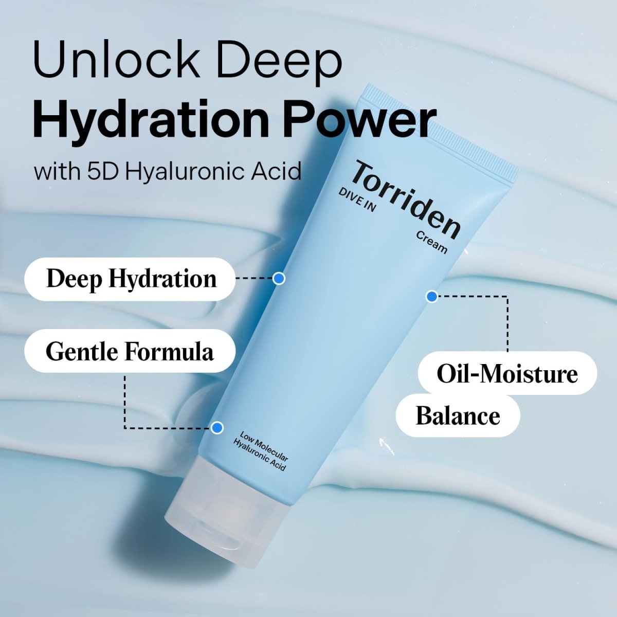 Torriden Dive - In Low Molecular Hyaluronic Acid Cream 80ml | Lakinza K - beauty Canada