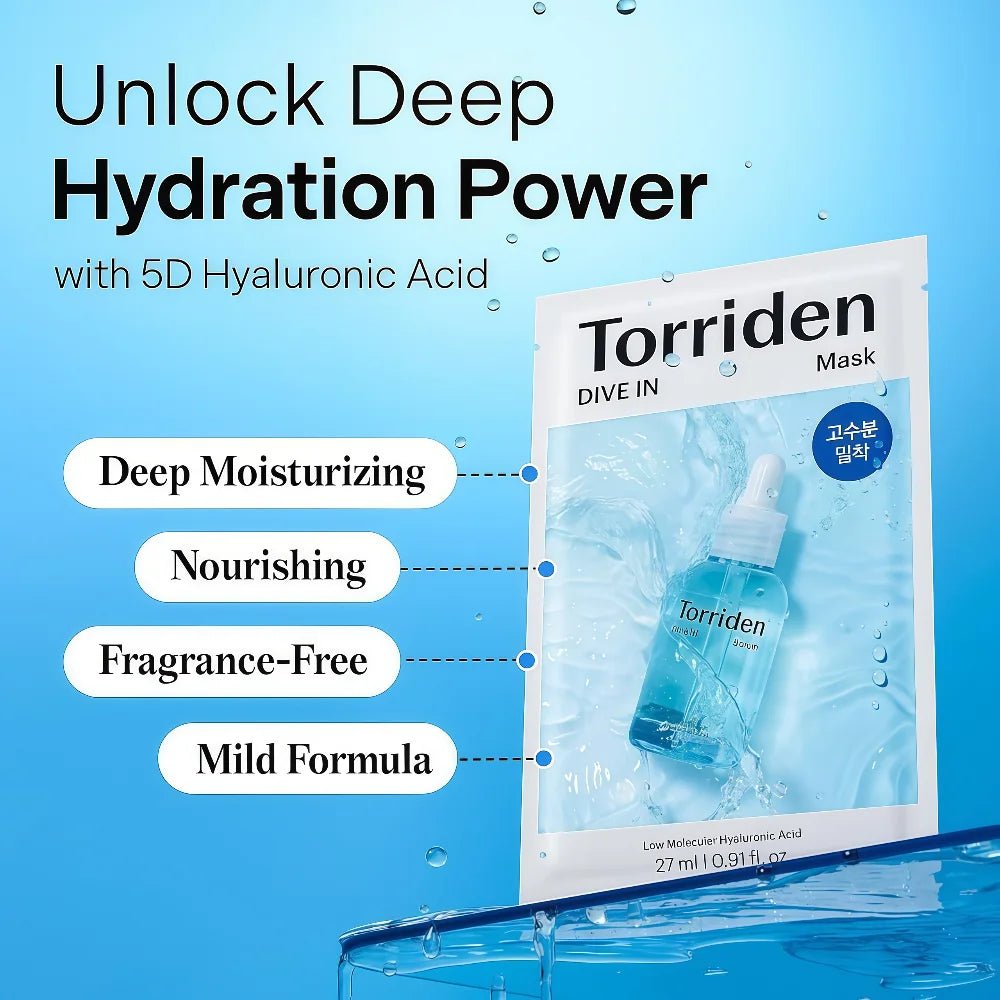 Torriden Dive - In Low Molecular Hyaluronic Acid Mask Pack | Lakinza K - beauty Canada