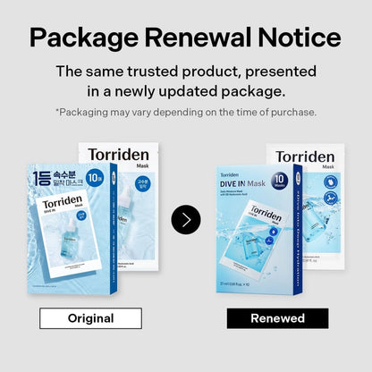 Torriden Dive - In Low Molecular Hyaluronic Acid Mask Pack | Lakinza K - beauty Canada