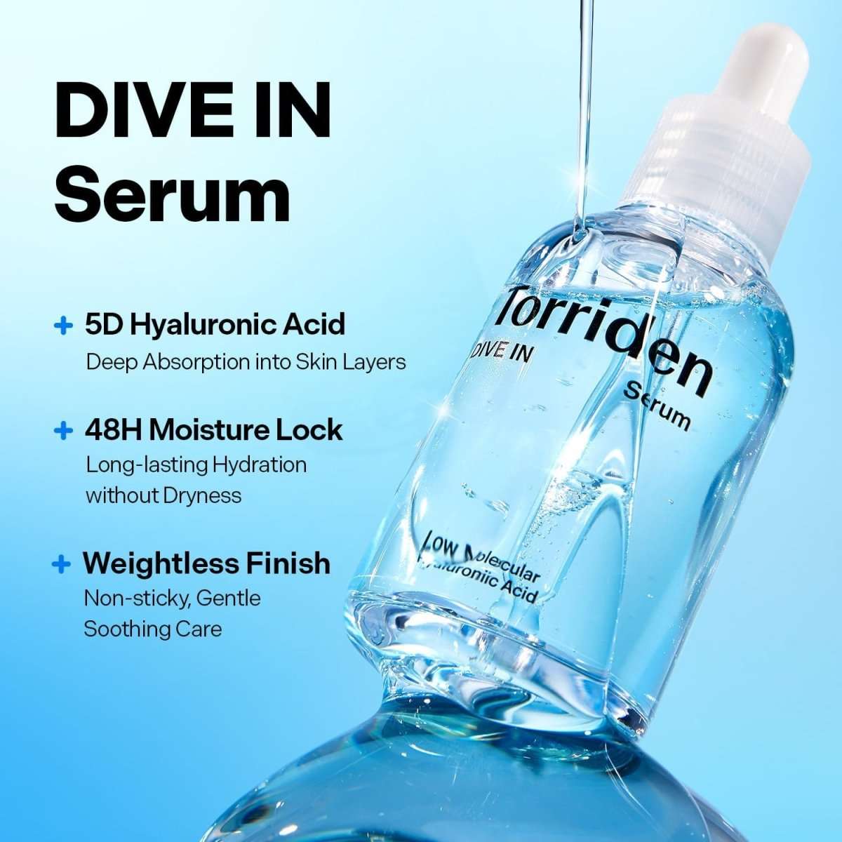Torriden Dive-In Low Molecular Hyaluronic Acid Serum 50ml Lakinza K-beauty