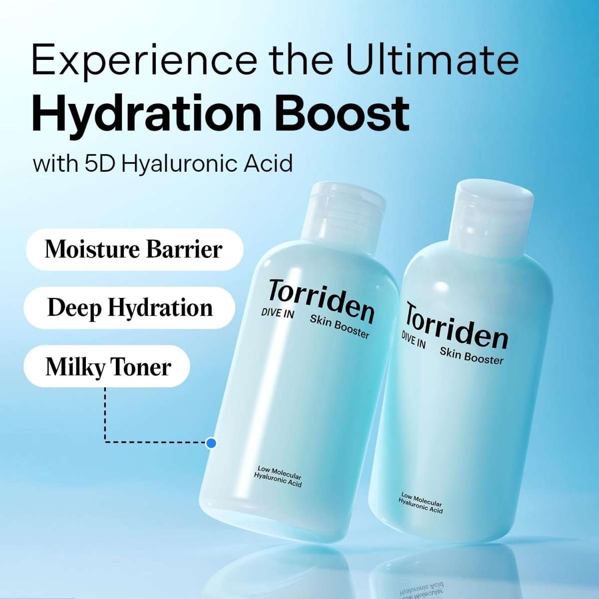 Torriden Dive-In Low Molecular Hyaluronic Acid Skin Booster 200ml Lakinza K-beauty